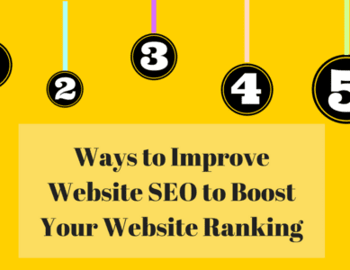 5 ways to improve website SEO to boost your website ranking