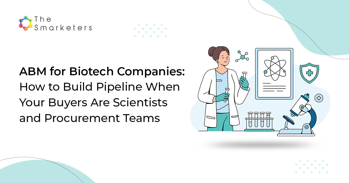 dual-track ABM for biotech: scientific vs. commercial content strategies