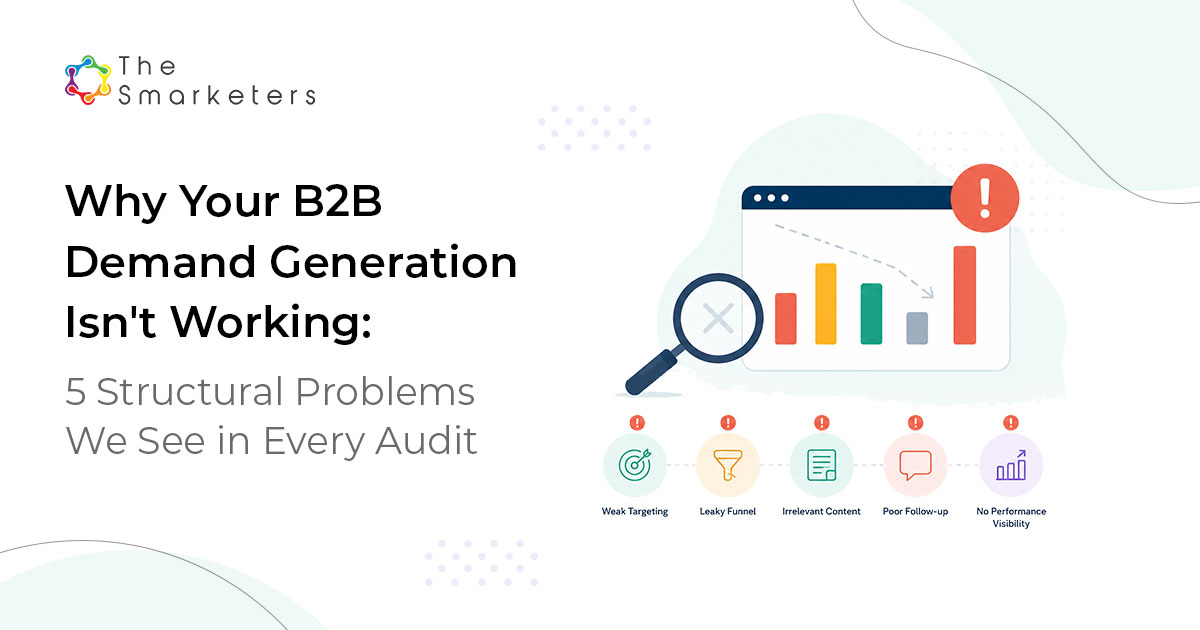 Team aligning marketing and sales to fix B2B demand generation